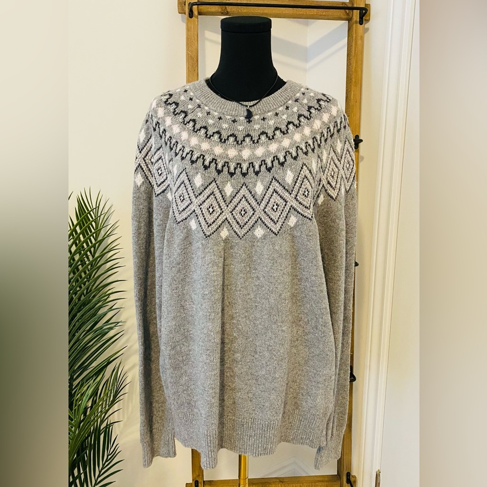 Sunice Stormpack Crewneck Fair Isle Sweater, XL